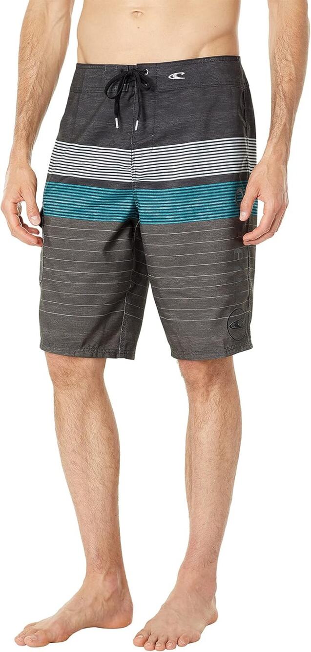 O'Neill Men's 30 Black Santa Cruz Printed 2.0 Swim Beach Surf Boardshort OS27-40